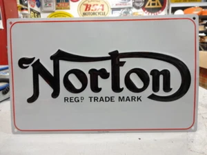 Norton Reg. Trade Mark MOTORCYCLE SIGN PARTS & ACCESSORIES EC0070 - Picture 1 of 4
