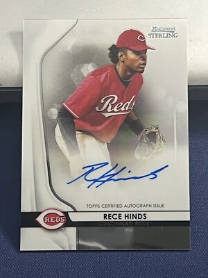 2020 Bowman Sterling Rece Hinds Prospect Auto #BSPA-RH Cincinnati Reds - Image 1 of 2