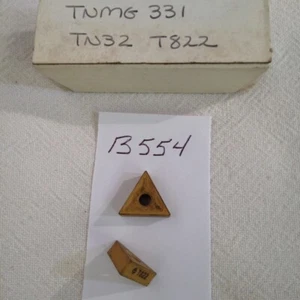 4 NEW TUNGALOY TNMG 331 TN32 CARBIDE INSERTS. GRADE: T822 (B554) - Picture 1 of 1