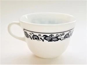 Taza de café de cebolla azul vintage vaso de leche Pyrex Corning casco antiguo - Imagen 1 de 5
