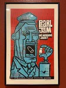 Pearl Jam My Morning Jacket Poster NOT FRAMED 2006 326/650 Signed Artist - Picture 1 of 5