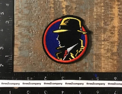 DICK TRACY Detective Movie Film Character Logo Iron-On Patch Disney