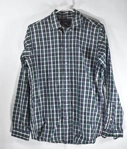 Brooks Brothers Button Up Shirt XL Mens Green Plaid Fleece Casual Long Sleeve - Picture 1 of 6