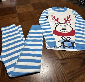 Hanna Andersson Pajama Set Girls/Boys Multicolor 2 Piece Long Sleeve Size 8 - Picture 1 of 4
