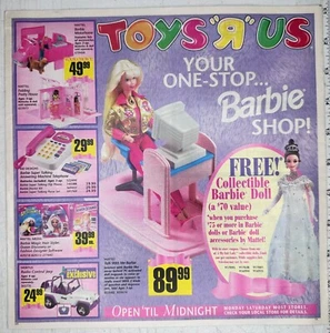 1997 Toys R Us Barbie Ad Catalog Star Wars Beast Wars Lego Holiday Promo PS1 - Imagen 1 de 9