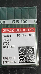 Industrial Sewing Machine Needles groz beckert fit brother/juki 100/16 - Picture 1 of 1