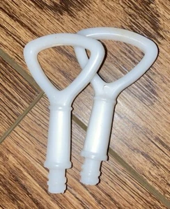 2 Tupperware Condiment Handles #759 White - Picture 1 of 8