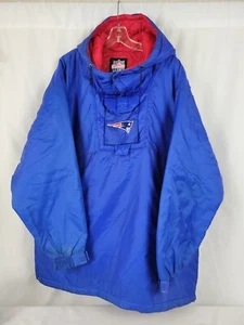 Vtg 90s GameDay Phenom Mens Size Large New England Patriots Blue Puffer Jacket - Picture 1 of 14