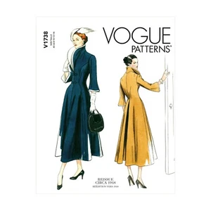 Vogue Schnittmuster V1738 - Mantel - Retro ca. 1948 - Eleganz - Bild 1 von 5