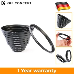Juego de adaptadores de filtro K&F Concept Step Up Down Ring Set 30-82MM para Canon Nikon Sony - Imagen 1 de 32