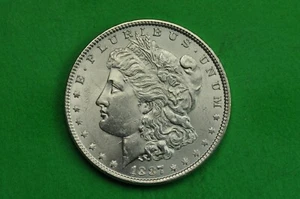 1887 BU Morgan US Silber Dollar Münze (90% Silber) - Bild 1 von 3