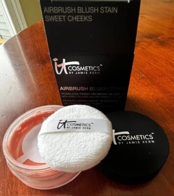 IT Cosmetics Original Airbrush Blush Stain HD Loose Powder SWEET CHEEKS NEW RARE - Image 1 of 4
