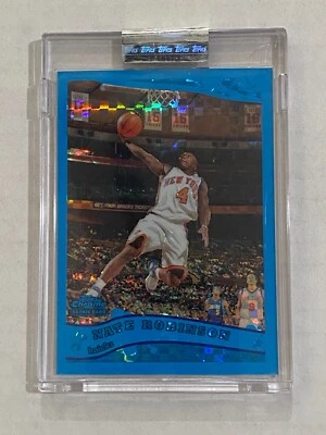 2005-06 Topps Chrome Nate Robinson Uncirculated BLUE XFRACTOR RC #193 MINT 37/90 - Image 1 of 2