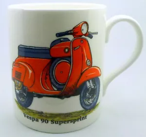 CLASSIC VESPA SCOOTER Large Bone China Mugs ~ Choose from the drop down list - Picture 1 of 24