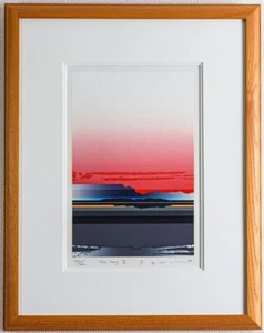 Tetsuro Sawada "Der Tag III" Serigraphie signiert gerahmt ED300 1989 - Bild 1 von 5