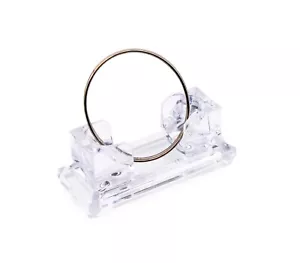 Brazalete de acrílico transparente soporte de exhibición de reloj caballete venta al por menor soporte de acrílico para reloj individual - Imagen 1 de 5
