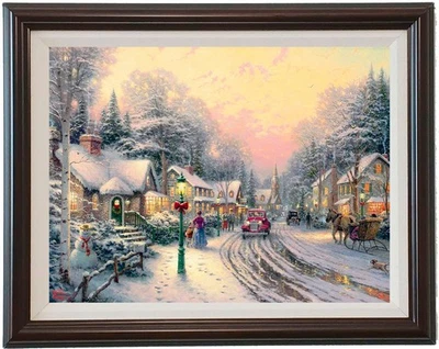 Thomas Kinkade "Christmas Village VIII" canvas print - Image 1 of 2
