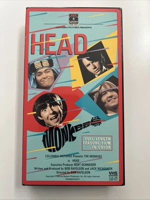 HEAD VHS THE MONKEES 60'S CULT MUSIC VIDEO PSYCHEDELIC JACK NICHOLSON HOLLYWOOD - Image 1 of 4