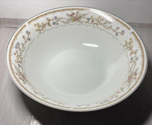 Wellington Porcelain Trailing Flowers Gold Rimmed Vegetable Serving Bowl 9" - Picture 1 of 8