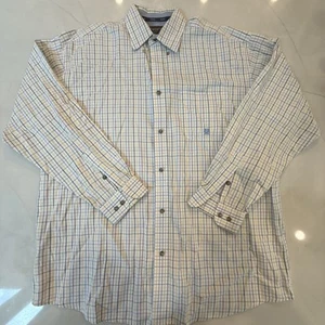 Wrangler 20X Western Shirt XL Long Sleeve Plaid Cotton Cowboy - Picture 1 of 13