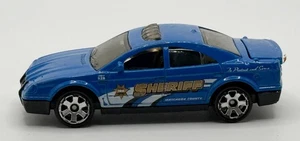 MATCHBOX COUNTY SHERIFF BLUE 1:64 DIECAST 2 7/8" POLICE CAR W/ GOLD & WHITE 2001 - Picture 1 of 6