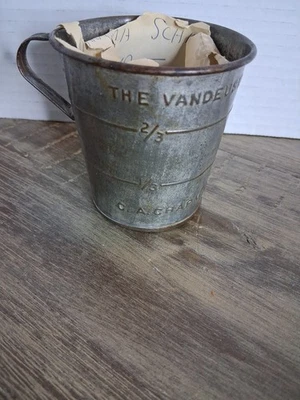 THE VANDEUSEN TAZA MEDIDORA DE LATA - C. Billete antiguo de A.CHAPMAN CO., GINEBRA, NY Foto 1 de 4