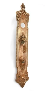 Französischer Renaissance Corbin Messing Eingangstürzug um 1900 - Bild 1 von 10