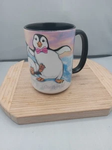 Sea World Penguins Mug San Diego Happy Dancing In Snow Funny Lovely Rare Cup C51 - Picture 1 of 8