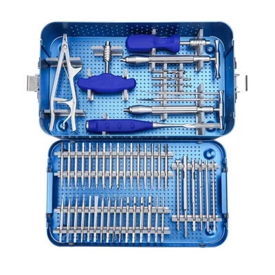 Juego de instrumentos ortopédicos para quitar tornillos herramientas de extracción quirúrgica 50 piezas Foto 1 de 4
