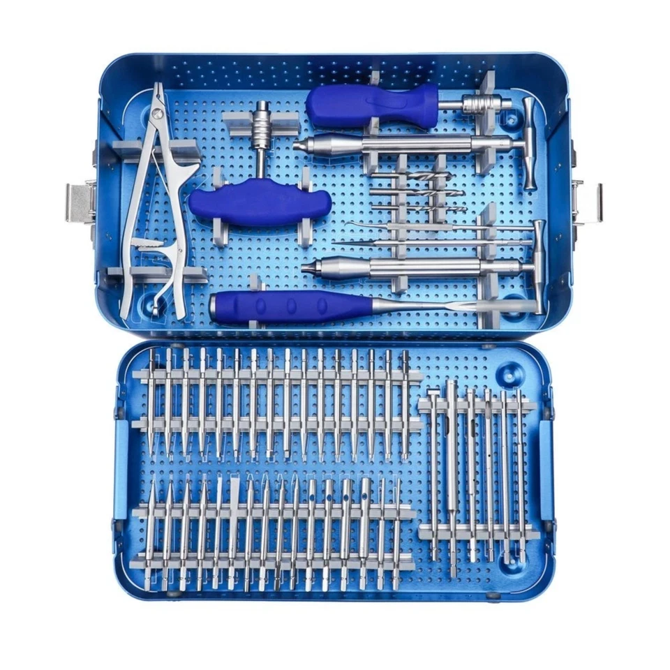 Juego de instrumentos ortopédicos para quitar tornillos herramientas de extracción quirúrgica 50 piezas Foto 1 de 4