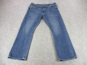 Rock 47 Wrangler Jeans Mens 42x32 Blue Slim Boot Rocky Denim Western Style - Imagen 1 de 14