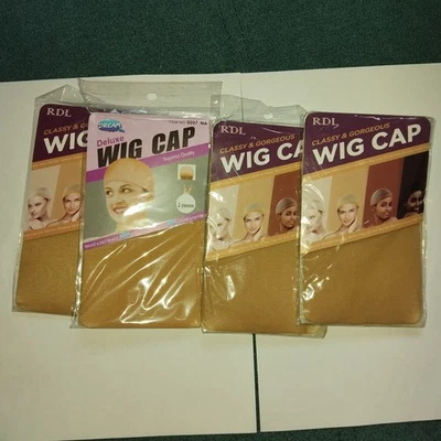 Lot De 4 Bonnets Pour Perruque Taille Unique - Photo 1/3