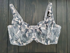 Soma Damen Spitzen Bestickt BH 38DD Vollflächig Ungefüttert Bügel Transparent - Bild 1 von 6