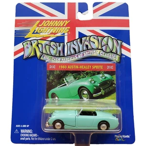 Johnny Lightning 1960 Austin-Healey Sprite British Invasion Diecast 1:64 Aqua - Picture 1 of 10