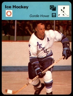 1977 Sportscaster #02-06 Горди Хоу - хоккей VG/EX - Изображение 1 из 2
