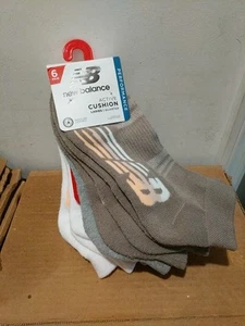 New Balance Mujer Activo 6 Pares Calcetines Cojín Corte Cuarto Talla 4-10 - Imagen 1 de 4