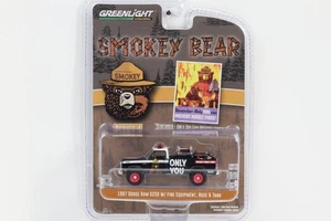 1:64 Greenlight 1987 Dodge RAM D250 w/ Fire Equipment Hose & Tank Smokey Bear - Picture 1 of 1