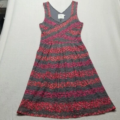 Vestido Anthropologie HD in Paris 6 Cabernet Encaje Midi Elastizado Boho Hada Femenino Foto 1 de 4