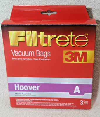 Filtrete 64700A 3M Hoover A Micro Allergen Vacuum Cleaner 3 Bags - Image 1 of 3
