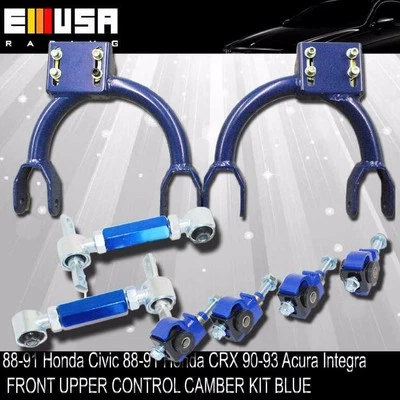 Control superior delantero Camber+F&R Camber AZUL 88-91 Honda Civic/CRX 90-93 Integra Foto 1 de 4