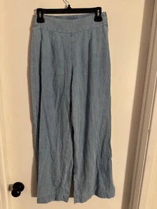 Women NWT "DR2" light blue elastic waist,wide leg, pants.Size XS Reg. $60.00 - Picture 1 of 2