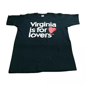 Vintage Virginia Is For Lovers T-Shirt Single Stitch Made in USA Größe L - Bild 1 von 5