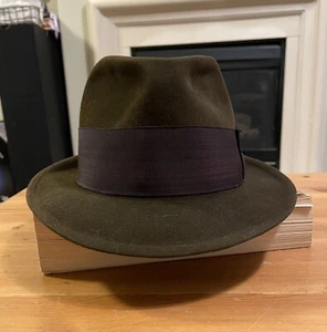 1960s Vintage Stetson The Sovereign Brown Stingy Brim Fedora Mode Edge 6 ⅞  - Picture 1 of 17