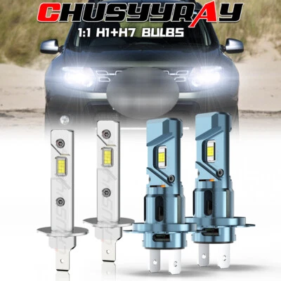 Kit de faros LED blancos haz alto-bajo 6500K para Renault Duster 2013 2014 2015 2016 Foto 1 de 4