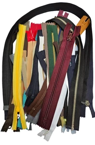 50 Reißverschlüsse von YKK und Opti diverse Längen und Farben überwiegend kurze - Bild 1 von 1