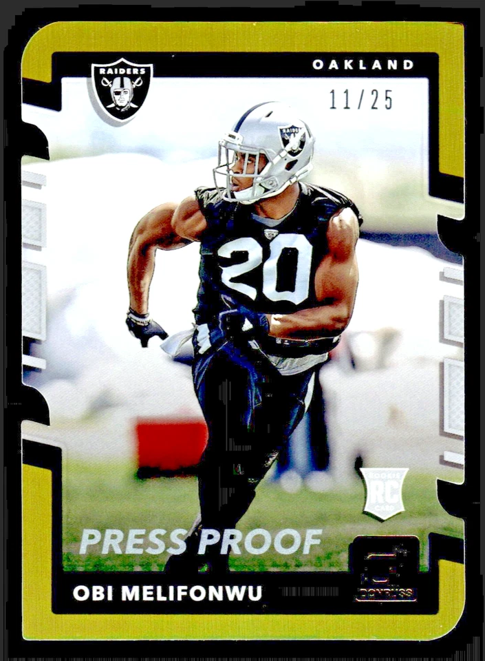 2017 Donruss Obi Melifonwu Rookie Gold Press Proof Die Cut #391 -/25 - Image 1 of 1