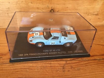 Universal Hobbies Eagle's Race 1/43 Ford GT 40 Spa Francorchamps 1968 Ickx - Imagem 1 de 4