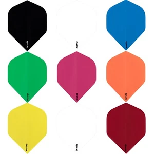 5 SETS [15] DSX Plain Tough Dart Flights Designa Standard Shape 100 Micron Thick - Picture 1 of 11