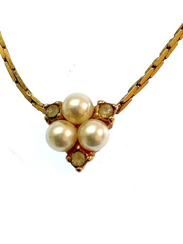 COLLANA "DIOR" PLACCATA ORO DESIGN ICONICO LUNGHEZZA 42cm GERMANIA SCATOLA OTTIME CONDIZIONI