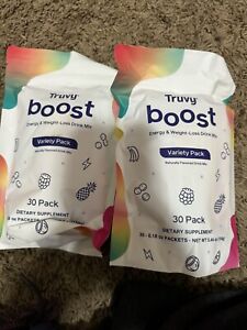 Truvy Boost Drink, New Flavors, Weight Loss. 2 BAGS